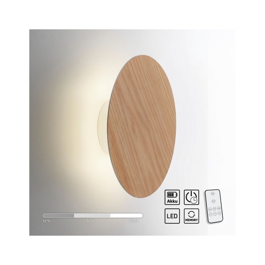 Paul Neuhaus 8153-79 - LED Zatemnitvena stenska svetilka PUNTUA LED/1,3W/3,7V 2200 mAh + Daljinski upravljalnik
