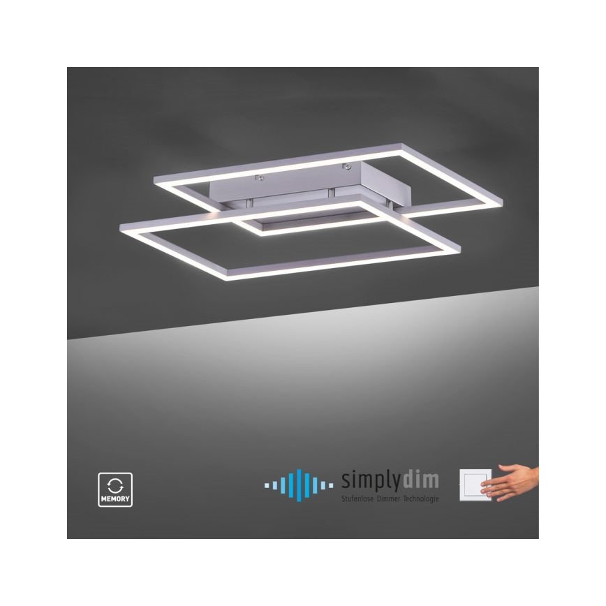 Paul Neuhaus 8192-55 - LED Zatemnitveni nadgradni lestenec INIGO 2xLED/12W/230V