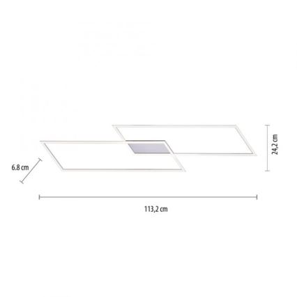 Paul Neuhaus 8194-55 - LED Zatemnitveni nadgradni lestenec INIGO 2xLED/20W/230V