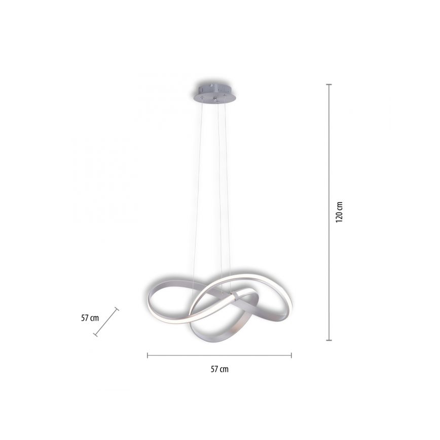 Paul Neuhaus 8291-55 - LED Zatemnitveni lestenec na vrvici MELINDA LED/30W/230V