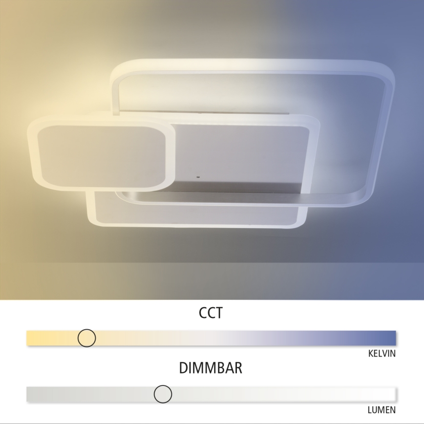 Paul Neuhaus 8319-55 - LED Zatemnitvena stropna svetilka EMILIO LED/53W/230V + daljinski upravljalnik