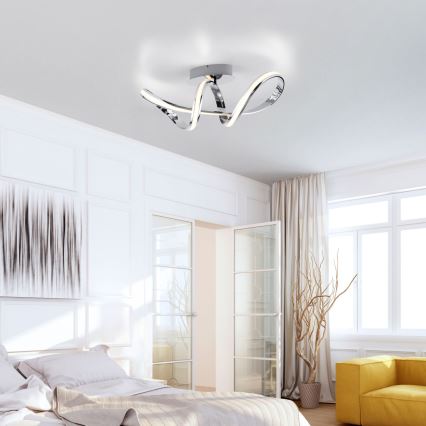 Paul Neuhaus 8331-17 - LED Zatemnitveni nadgradni lestenec MELINDA LED/30W/230V sijajni krom