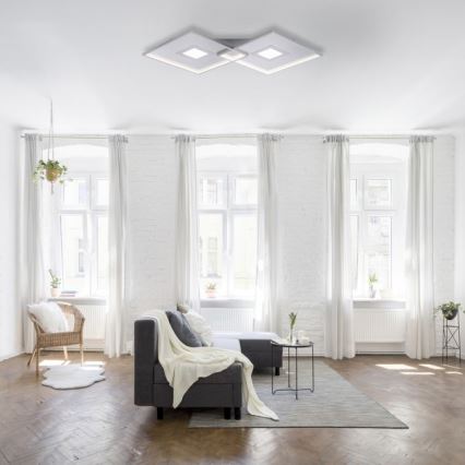 Paul Neuhaus 8378-55 - LED Zatemnitvena stropna svetilka AMARA LED/45W/230V sijajni krom + Daljinski upravljalnik