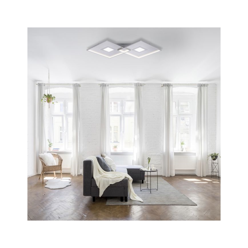 Paul Neuhaus 8378-55 - LED Zatemnitvena stropna svetilka AMARA LED/45W/230V sijajni krom + Daljinski upravljalnik