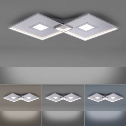Paul Neuhaus 8378-55 - LED Zatemnitvena stropna svetilka AMARA LED/45W/230V sijajni krom + Daljinski upravljalnik