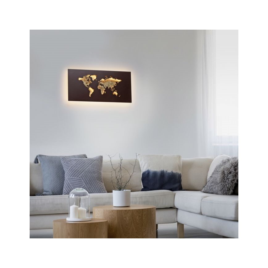 Paul Neuhaus 9056-48 - LED Stenska okrasna svetilka MAP LED/25W/230V 3000K