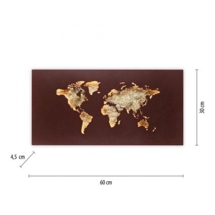 Paul Neuhaus 9056-48 - LED Stenska okrasna svetilka MAP LED/25W/230V 3000K