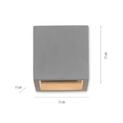 Paul Neuhaus 9069-22 - Stenska svetilka ETON 1xG9/25W/230V beton