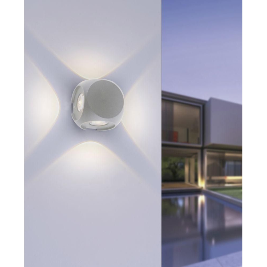 Paul Neuhaus 9485-21 - LED Zunanja stenska svetilka CARLO 4xLED/0,8W/230V IP54