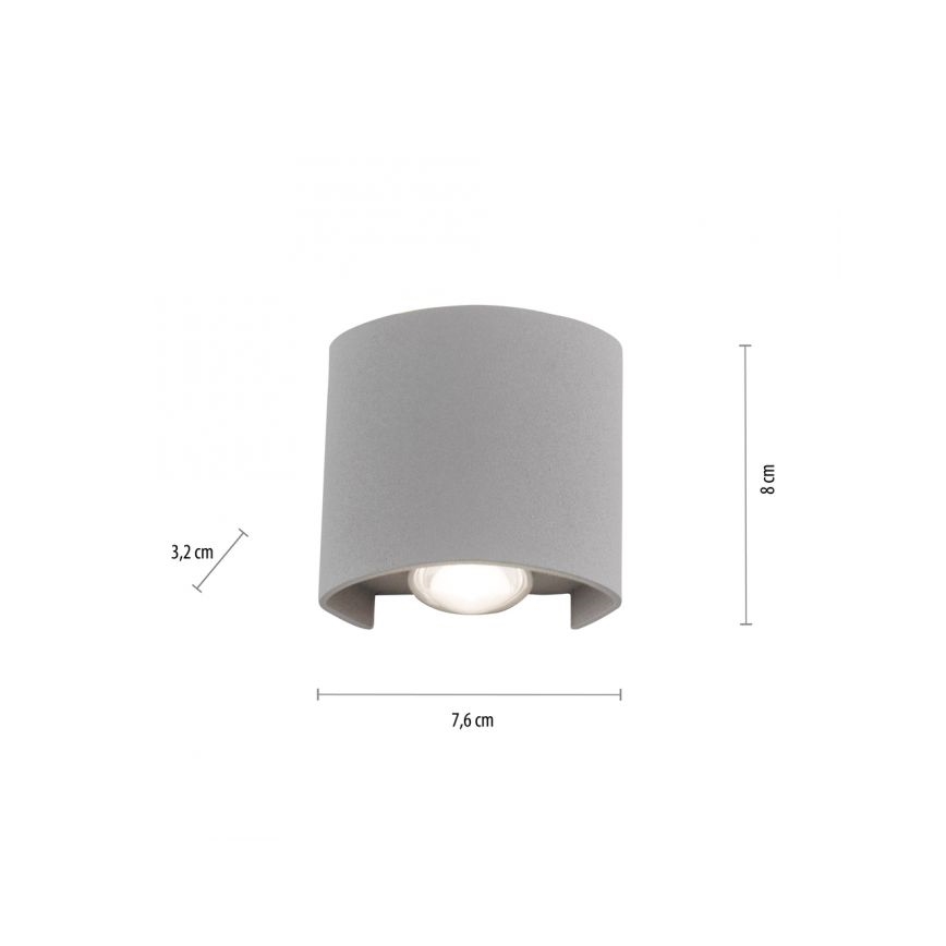 Paul Neuhaus 9486-21 - LED Zunanja stenska svetilka CARLO 2xLED/1,7W/230V IP54
