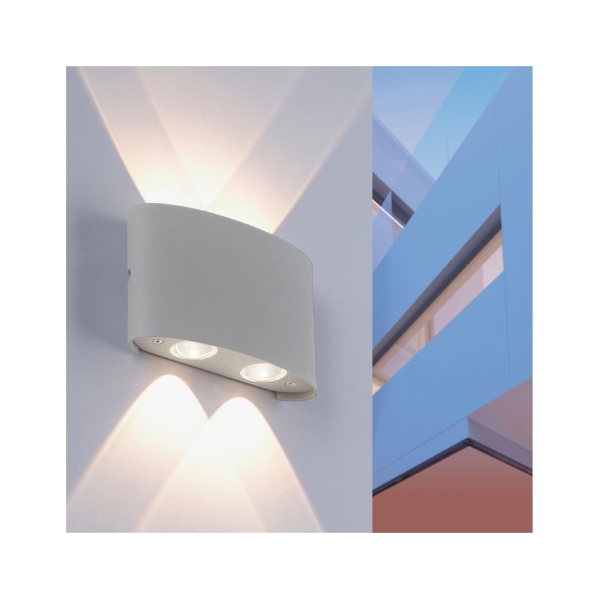 Paul Neuhaus 9487-21 - LED Zunanja stenska svetilka CARLO 4xLED/0,8W/230V IP54