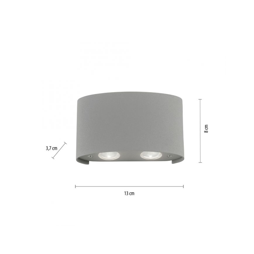Paul Neuhaus 9487-21 - LED Zunanja stenska svetilka CARLO 4xLED/0,8W/230V IP54