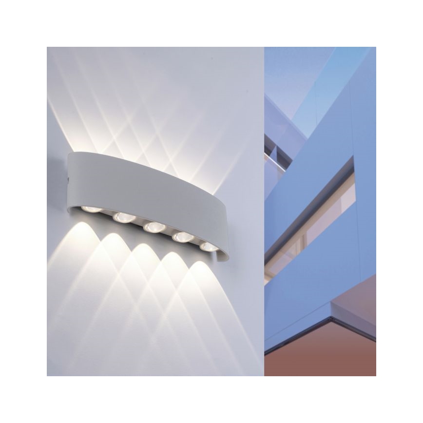 Paul Neuhaus 9489-21- LED Zunanja stenska svetilka CARLO 10xLED/0,8W/230V IP54