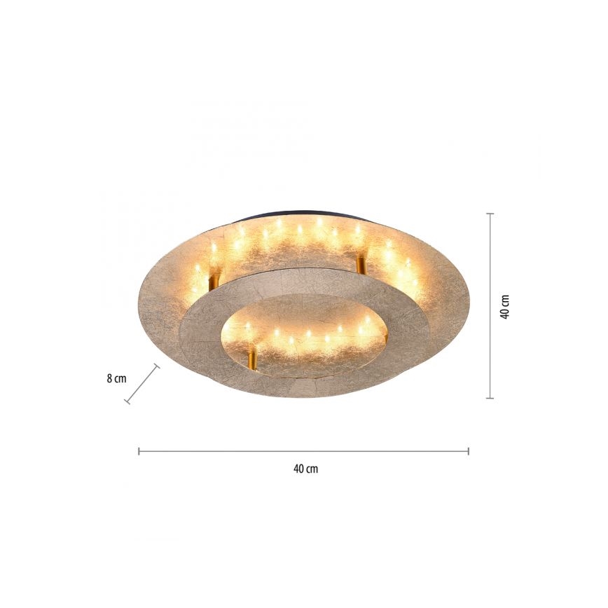 Paul Neuhaus 9620-12 - LED Stropna svetilka NEVIS LED/18W/230V zlata