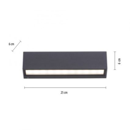 Paul Neuhaus 9675-13 - LED Zunanja stenska svetilka ROBERT 2xLED/9W/230V IP65
