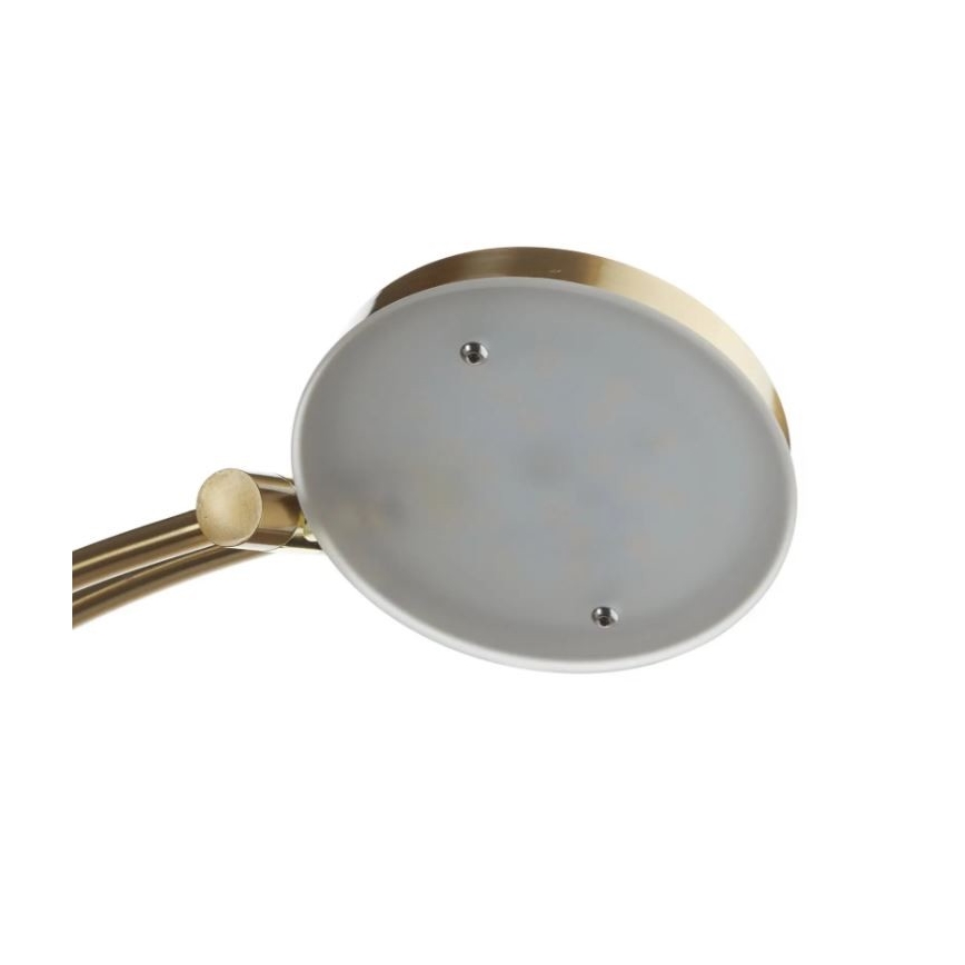 Paul Neuhaus - 655-60 - LED Zatemnitvena talna svetilka ALFRED 1xLED/28W/230V+1xLED/4W/230V medenina