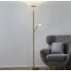 Paul Neuhaus - 655-60 - LED Zatemnitvena talna svetilka ALFRED 1xLED/28W/230V+1xLED/4W/230V medenina
