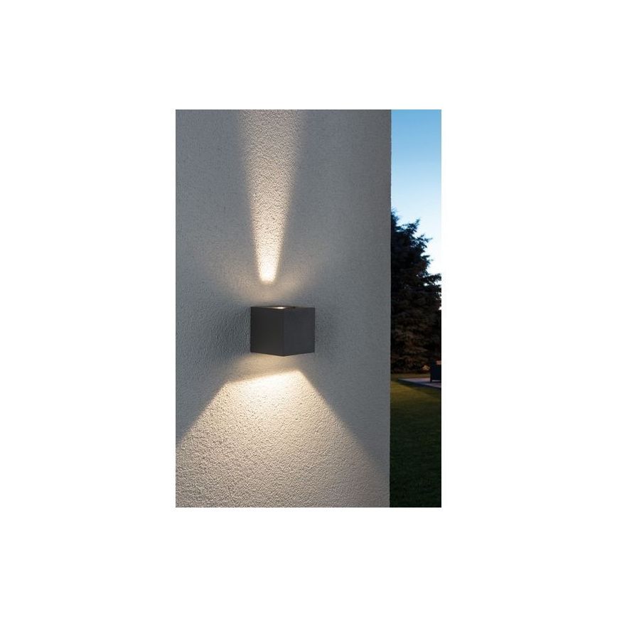 Paulmann 18000 - 2xLED/3W IP65 Zunanja stenska svetilka CYBO 230V siva