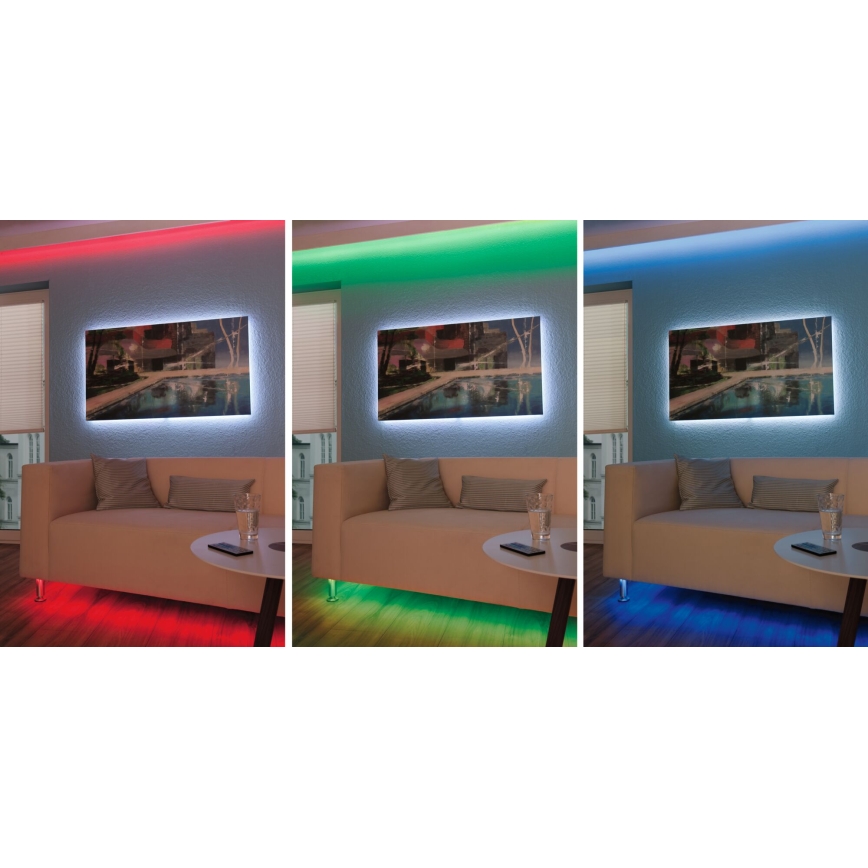 Paulmann 3988 - LED RGBW/13W zatemljiv trak TIP 5 m 230V + daljinski upravljalnik