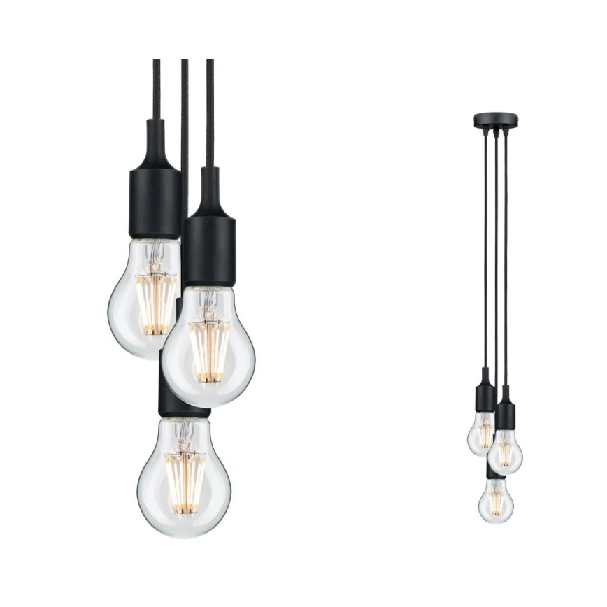 Paulmann 50382 - 3xE27/60W Napajalni kabel KETIL 230V