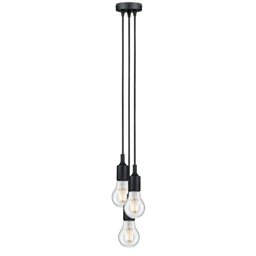 Paulmann 50382 - 3xE27/60W Napajalni kabel KETIL 230V