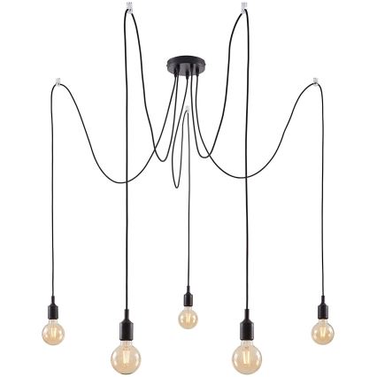 Paulmann 50389 - Lestenec na vrvici NEORDIC 5xE27/20W/230V pajek