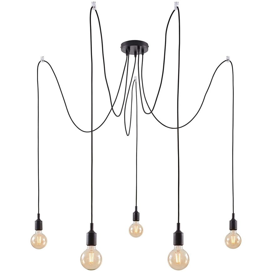 Paulmann 50389 - Lestenec na vrvici NEORDIC 5xE27/20W/230V pajek