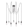 Paulmann 50390 - Lestenec na vrvici NEORDIC 7xE27/20W/230V pajek