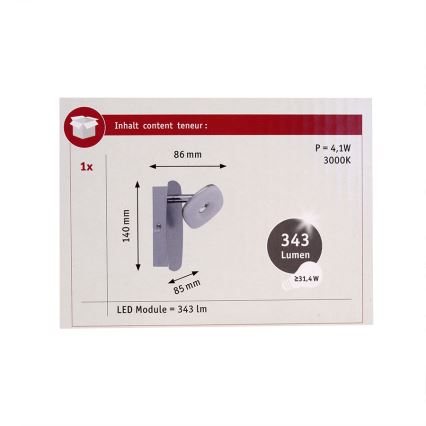 Paulmann 66650 - LED Reflektor SQUARELENSE LED/3,2W/230V