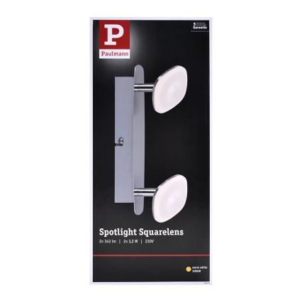 Paulmann 66651 - LED Reflektor  SQUARELENSE 2xLED/3,2W/230V