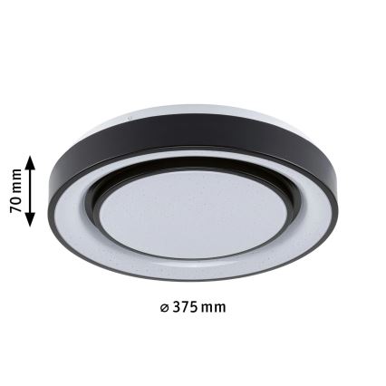 Paulmann 70544 - LED RGBW/22W Zatemnitvena stropna svetilka RAINBOW 230V 3000-6500K + Daljinski upravljalnik