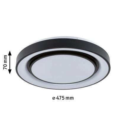 Paulmann 70545 - LED RGBW/38,5W Zatemnitvena stropna svetilka RAINBOW 230V 3000-6500K + Daljinski upravljalnik