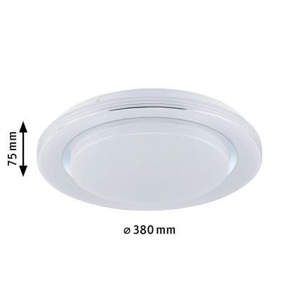 Paulmann 70546 - LED RGBW/22W Zatemnitvena stropna svetilka RAINBOW 230V 3000-6500K + Daljinski upravljalnik