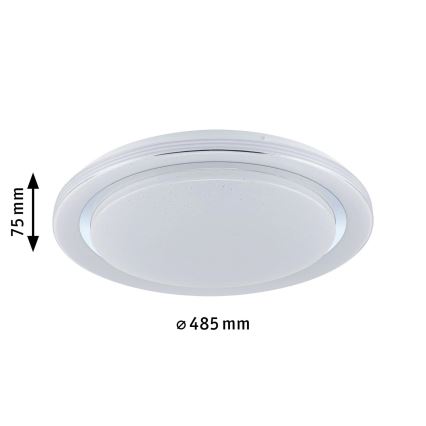 Paulmann 70547 - LED RGBW/38,5W Zatemnitvena stropna svetilka RAINBOW 230V 3000-6500K + Daljinski upravljalnik