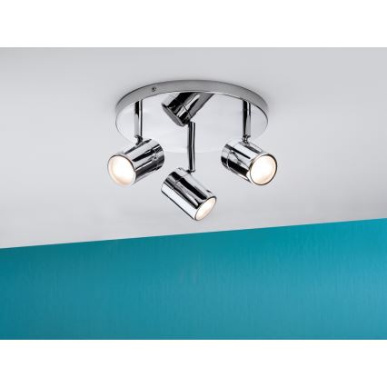 Paulmann 70609 - 3xLED-GU10/3,5W IP44 Kopalniški reflektor LYRA 230V