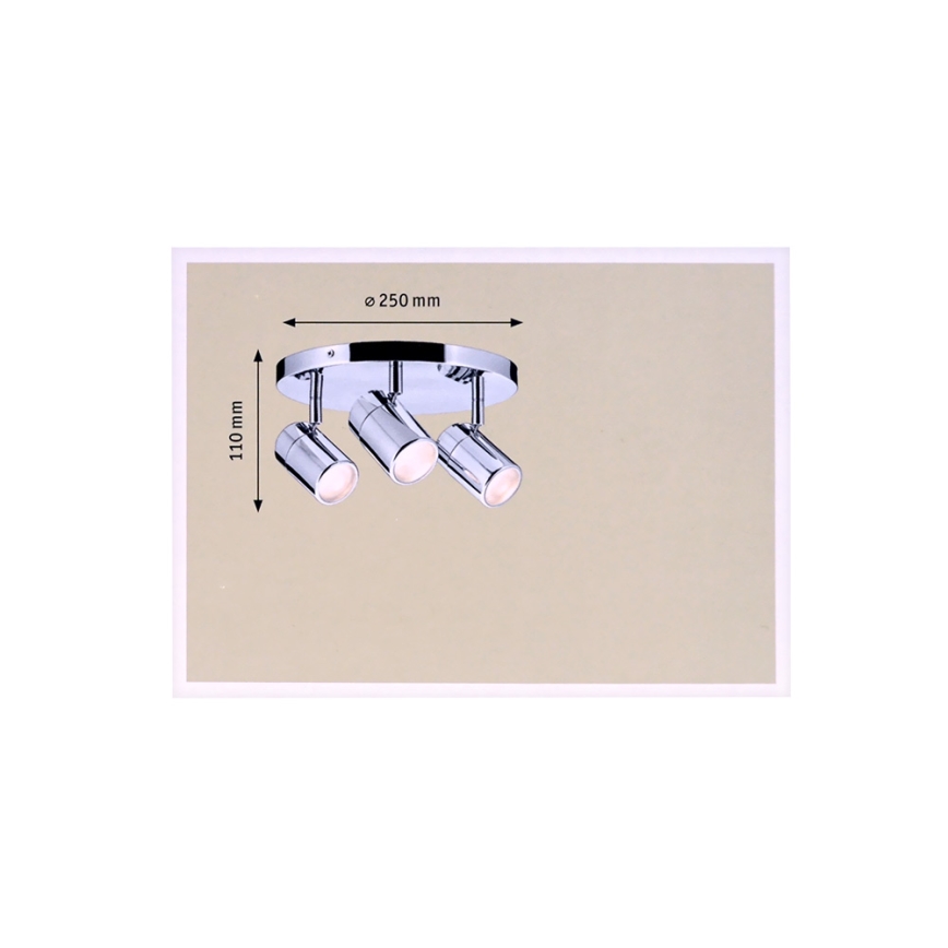 Paulmann 70609 - LED Kopalniški reflektor LYRA 3xGU10/3,5W/230V IP44