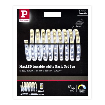 Paulmann 70624 - LED/20W Zatemnitveni trak MAXLED 3m 230V + Daljinski upravljalnik