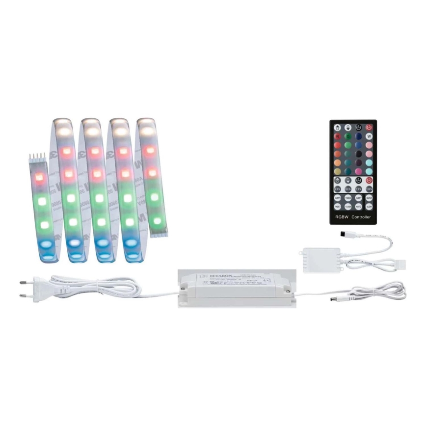 Paulmann 70627 - LED RGB/18W IP44 Zatemnitveni kopalniški trak MAXLED 1,5 m 230V + Daljinski upravljalnik
