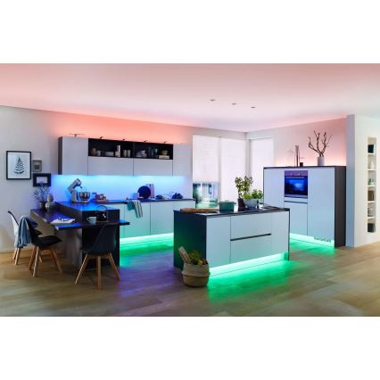 Paulmann 70627 - LED RGB/18W IP44 Zatemnitveni kopalniški trak MAXLED 1,5 m 230V + Daljinski upravljalnik