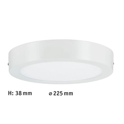Paulmann 70642 - LED/12,5W Stropna svetilka LUNAR 230V pr. 22,5 cm bela