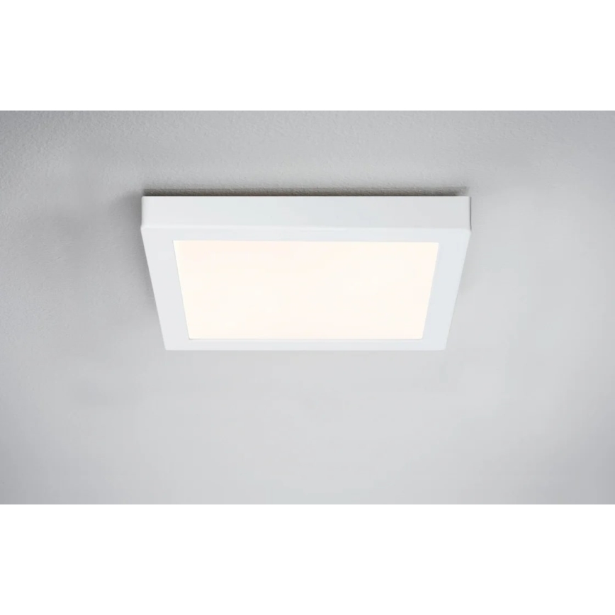 Paulmann 70645 - LED/12,5W Stropna svetilka LUNAR 230V 22,5x22,5 cm bela