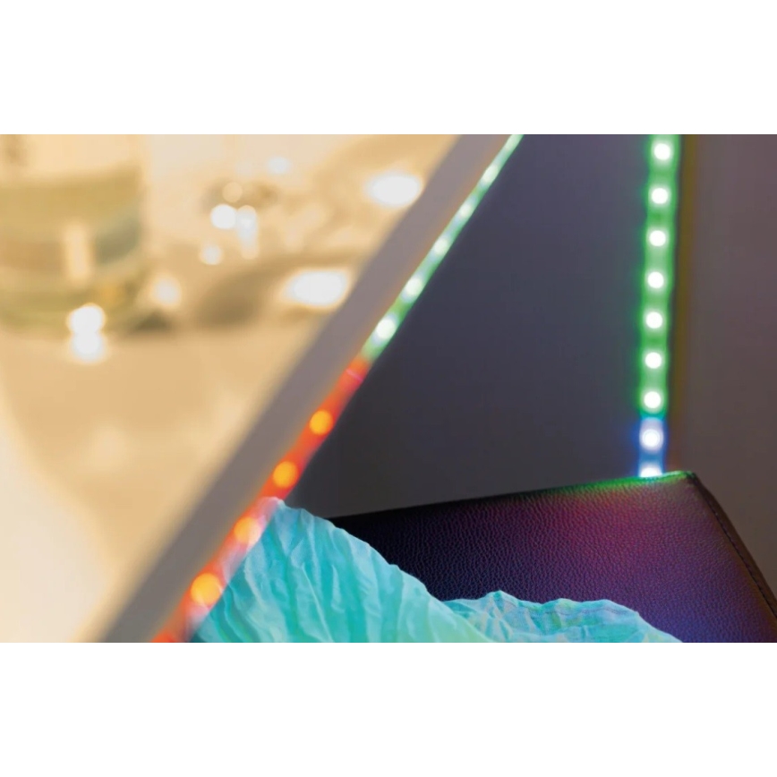 Paulmann 70697 - LED RGBW/10,5W Zatemnitveni trak DIGITAL 4,8m 230V + Daljinski upravljalnik