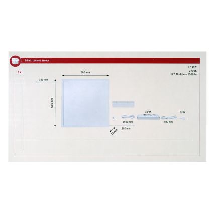 Paulmann 70813 - LED/11,5W Zatemnitveni panel LUMIX 230/24V