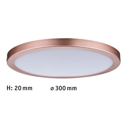Paulmann 70872 - LED/22W Zatemnitveni panel ATRIA 230V 2700K pr. 30 cm Rosegold
