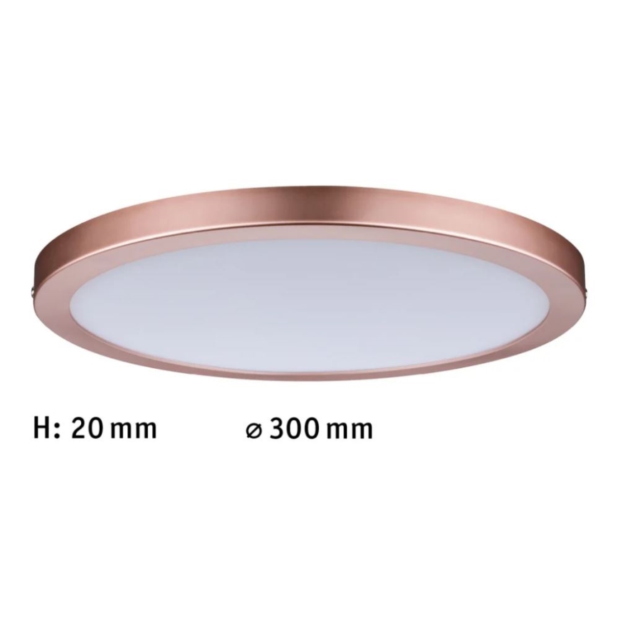 Paulmann 70872 - LED/22W Zatemnitveni panel ATRIA 230V 2700K pr. 30 cm Rosegold