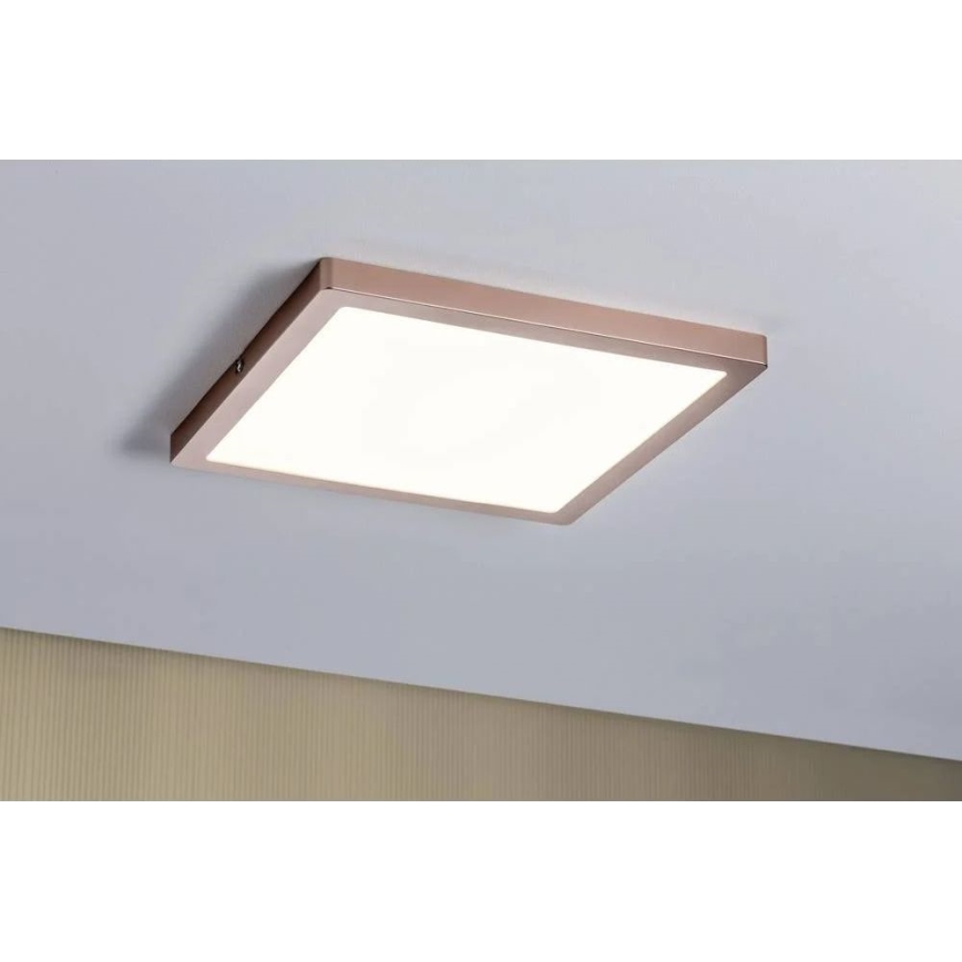 Paulmann 70873 - LED/24W Zatemnitveni panel ATRIA 230V 2700K 30x30 cm Rosegold