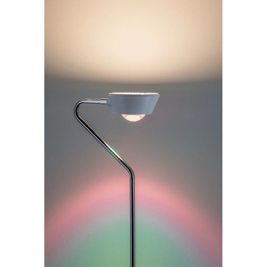 Paulmann 70920 - LED/7,5W Zatemnjevalna talna svetilka RAMOS 230V bela/sijajni krom