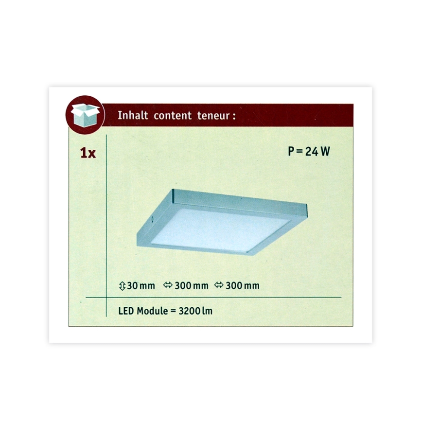 Paulmann 70982 - LED/22W Stropna svetilka ABIA 230V