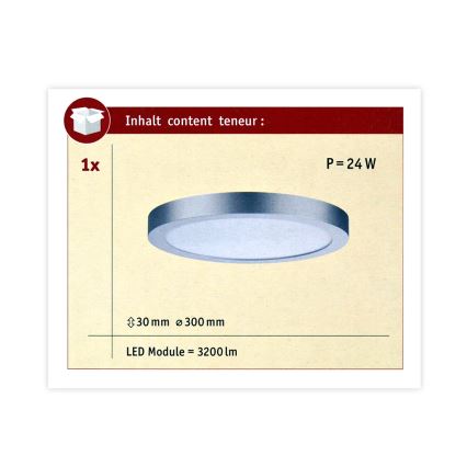 Paulmann 70983 - LED/22W Stropna svetilka ABIA 230V