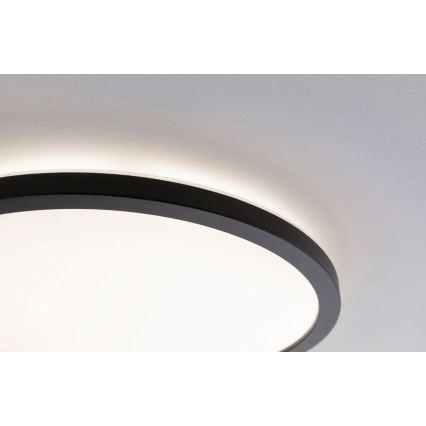 Paulmann 70999 - LED/22W Zatemnitveni panel ATRIA 230V 3000K pr. 42 cm črna